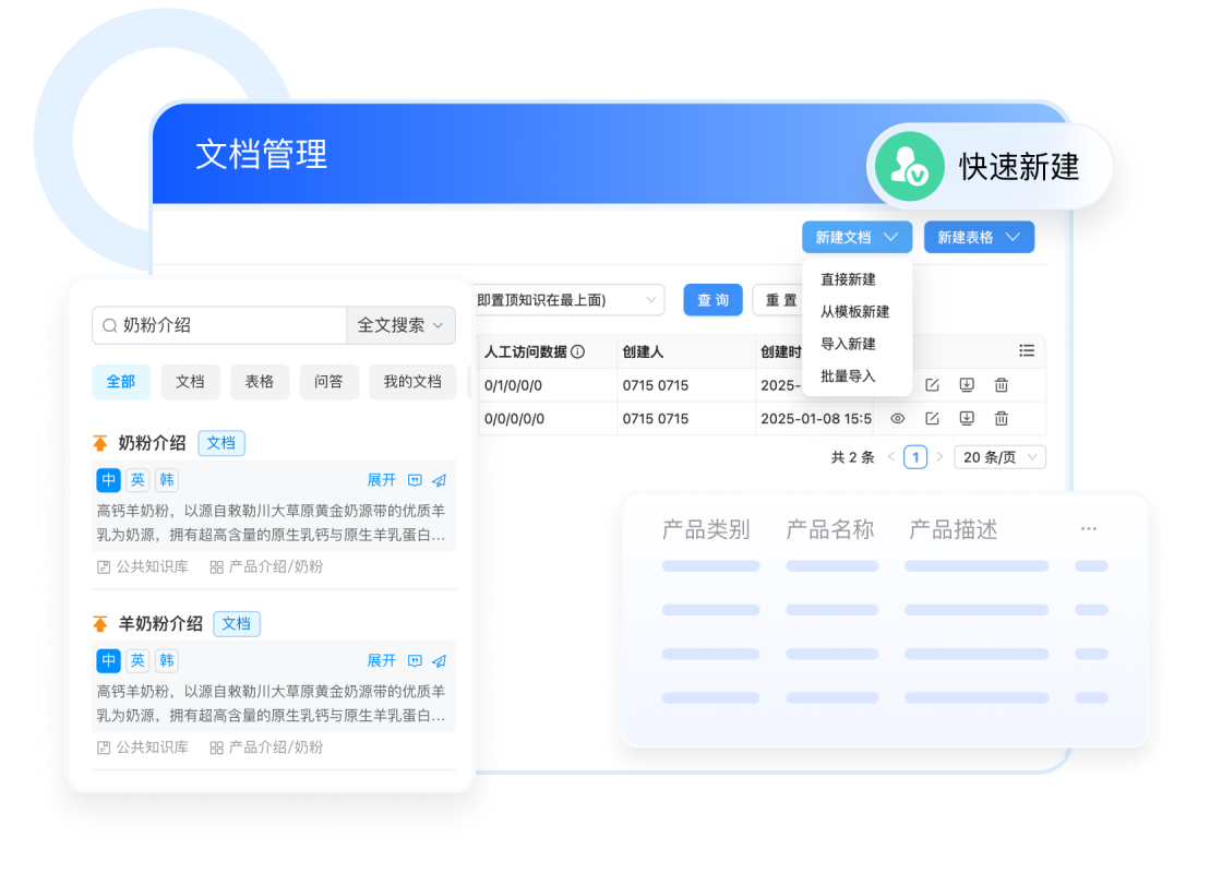 统一管理内部文档
促进信息共享