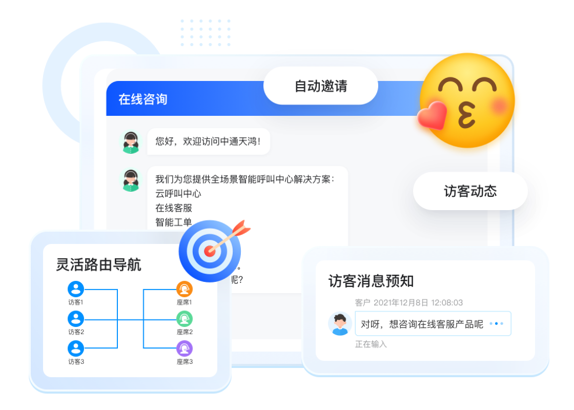 客服能力再升级
超全功能辅助座席灵活办公