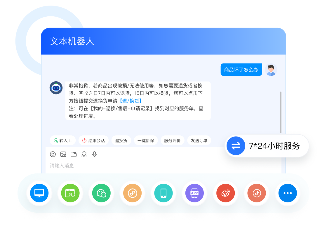 全渠道无缝对接
服务全面无休
